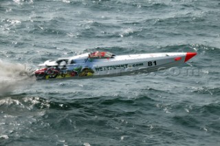 The Powerboat P1 British Grand Prix 2004 in Brighton UK.