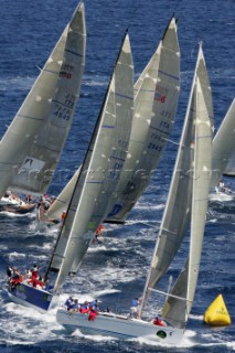 Porto Cervo 21 giugno 2004. Sardinia Rolex Cup 2004. JEROBOAM CA NOVA - BRIBON TELEFONICA MOVISTAR. Photo:©Carlo Borlenghi ROLEX