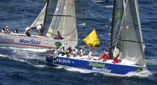 Porto Cervo 21 giugno 2004. Sardinia Rolex Cup 2004. BRIBON TELEFONICA MOVISTAR - VERTIGO MERIDIANA. Photo:©Carlo Borlenghi ROLEX