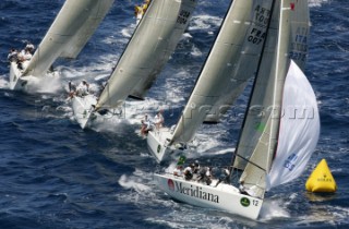 Porto Cervo 21 giugno 2004. Sardinia Rolex Cup 2004. NERONE MERIDIANA. Photo:©Carlo Borlenghi ROLEX