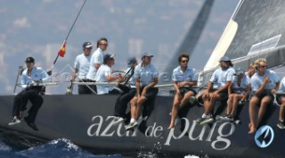 Palma de Maiorca (Spain) - 02nd August 2004. Copa del Rey 2004. S.A.R. Enfanta Cristina on board AZUR de PUIG.