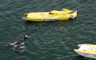 Plymouth 17 07 2004UIM Class 1 World Offshore Championship 2004British Grand Prix 2004Pole Positiion StartGFN GIBELLATOPhoto:©Carlo Borlenghi