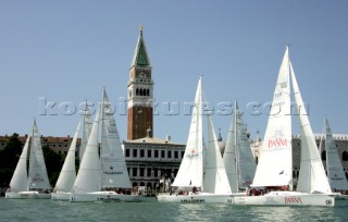 Venice - Italy -  4th July 2004San Pellegrino Cooking Cup 2004Regatta in front of San Marco