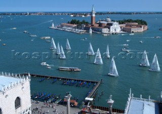 Venice - Italy -  3rd July 2004San Pellegrino Cooking Cup 2004WINE AND WATER CUP regatta