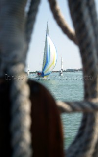 Venice - Italy -  3rd July 2004San Pellegrino Cooking Cup 2004Regatta near San Marco