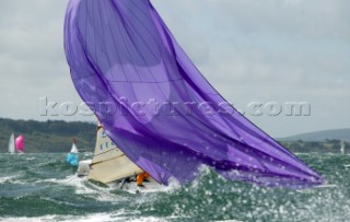 J80 Just Savage racing in Sportsboat class during Cowes Week 2004