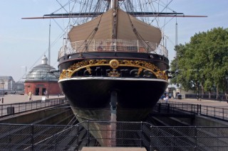 Cutty Sark clipper ship in Greenwich London