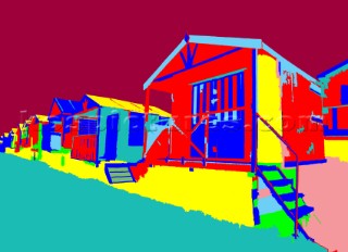 Beach Huts Whitstable Kentdigital photo art