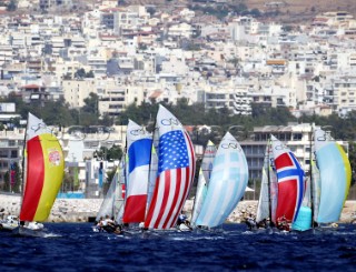 2004 OLYMPIC GAMES (PHOTO: LEO MASON):49er fleet