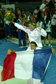 Athens 25 08 2004. Olympic Games 2004  . Mistral F. FAUSTINE MERRET (FRA). Gold.