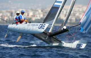 Athens 28 08 2004. Olympic Games 2004  . Tornado. PASCHALIDIS - GAREFIS (GRE).