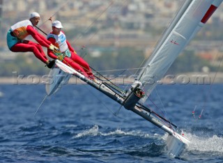 Athens 28 08 2004. Olympic Games 2004  . Tornado. HAGARA - STEINACHER (AUT). Gold Medal.