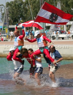 Athens 28 08 2004. Olympic Games 2004  . Tornado. HAGARA - STEINACHER (AUT). Gold Medal.