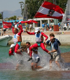 Athens 28 08 2004. Olympic Games 2004  . Tornado. HAGARA - STEINACHER (AUT). Gold Medal.