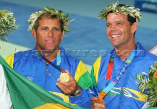 Athens 28 08 2004. Olympic Games 2004  . Star. TORBEN GRAEL - MARCELO FERREIRA (BRA). Gold Medal.