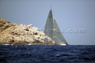 Rolex Maxi World Championship 2004 in Porto Cervo Sardinia. J Class Valsheda.