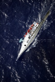 Rolex Maxi World Championship 2004 in Porto Cervo Sardinia. Pyewacket and Wild Oats.