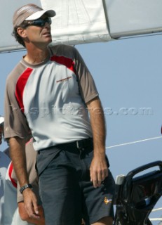 Porto Cervo 08 09 2004Maxi Yacht Rolex Cup 2004Francesco de Angelis (GENUINE RISK)