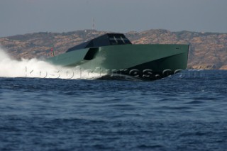 Luca Bassani, founder and owner of Wally Yachts, onboard his new WallyPower superyacht.