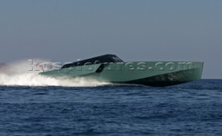 Luca Bassani, founder and owner of Wally Yachts, onboard his new WallyPower superyacht.