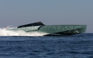 Luca Bassani, founder and owner of Wally Yachts, onboard his new WallyPower superyacht.