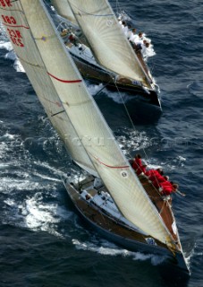 Porto Cervo - 15 09 2004Swan ROLEX CupRaceSwan 45 Vertigo and Cuor di Leone ROLEX/