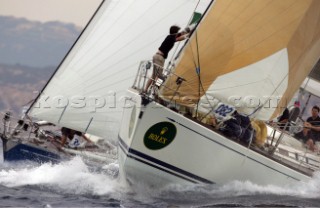 Porto Cervo - 14 09 2004Swan ROLEX CupFirst day raceTke One and Geronimo ROLEX/