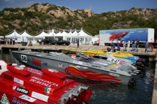 Powerboat P1 World Championship 2004 - Grand Prix of Poltu Quatu in Sardinia, Italy.