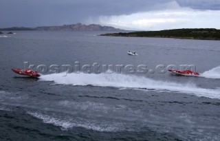 Powerboat P1 World Championship 2004 - Grand Prix of Poltu Quatu in Sardinia, Italy.