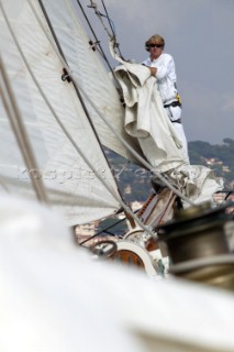 The classic yacht Eleanora during the Voiles de St Tropez 2004