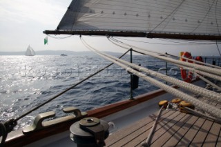 The classic yacht Eleanora during the Voiles de St Tropez 2004