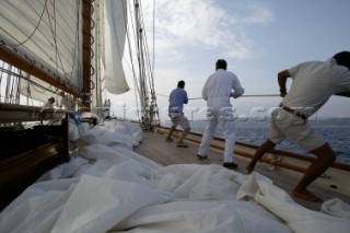 The classic yacht Eleanora during the Voiles de St Tropez 2004