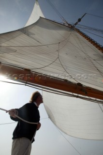 The classic yacht Eleanora during the Voiles de St Tropez 2004