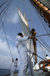 The classic yacht Eleanora during the Voiles de St Tropez 2004