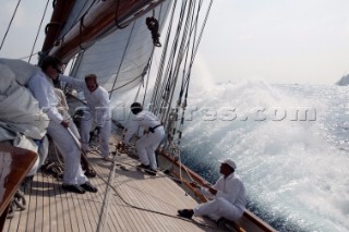 The classic yacht Eleanora during the Voiles de St Tropez 2004