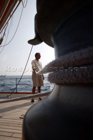 The classic yacht Eleanora during the Voiles de St Tropez 2004