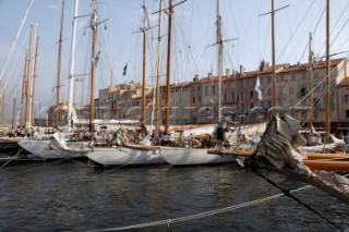 Classic yachts in the port of St Tropez