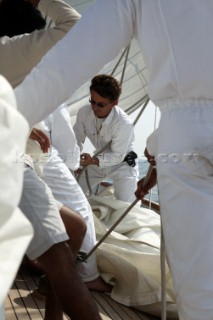 The classic yacht Eleanora during the Voiles de St Tropez 2004