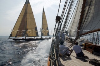 The classic yacht Eleanora during the Voiles de St Tropez 2004