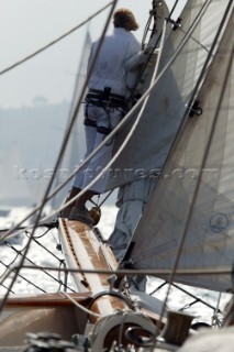 The classic yacht Eleanora during the Voiles de St Tropez 2004