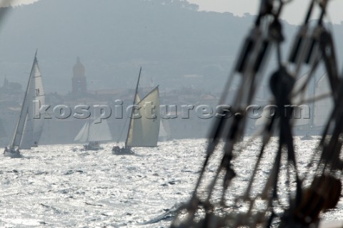 On board classic yacht Eleanora during the Voiles de St Tropez 2004