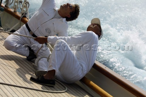 The classic yacht Eleanora during the Voiles de St Tropez 2004