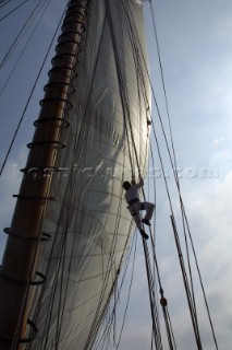 The classic yacht Eleanora during the Voiles de St Tropez 2004