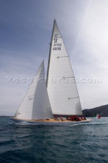 Porto Santo Stefano - Italy 18th October 2004Olin Stephens on board of VIM 12mtNot Germany