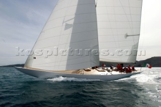 Porto Santo Stefano - Italy 18th October 2004Olin Stephens on board of VIM 12mtNot Germany