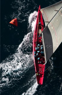 Valencia - 14 10 2004 Louis Vuitton Cup ACT 2&3FLEET RACE: LE DEFIPhoto:©Carlo Borlenghi /