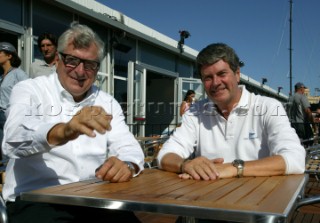 Valencia - 16 10 2004 Louis Vuitton Cup ACT 2&3Patrizio Bertelli and Yves CarcellePhoto:©Carlo Borlenghi /