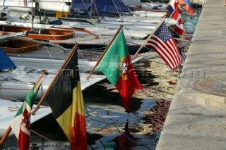 75th Anniversary Regatta of the Dragon Class 2004 - dockside St Tropez.