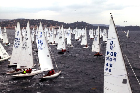 75th Dragon Anniversary Regatta 2004 in St Tropez was attended by 270 keelboats Dragons competed fro