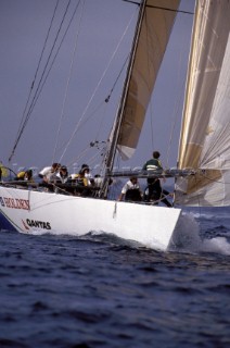 Americas Cup yacht Spirit of Australia racing in San Diego in 1992